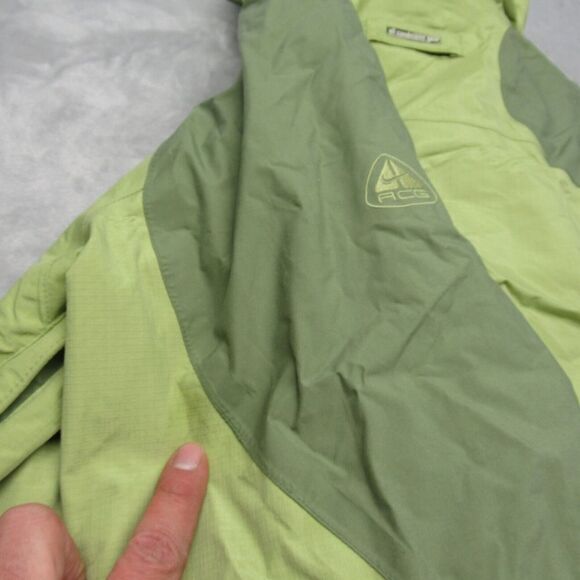 Nike ACG Jacket Womens Small Green Hood Removeable  Fleece Storm Fit‎ 3 In 1 - Picture 6 of 16